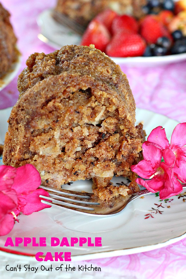 Apple Dapple Cake – Can't Stay Out of the Kitchen
