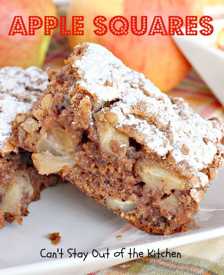Apple Squares Can't Stay Out of the Kitchen