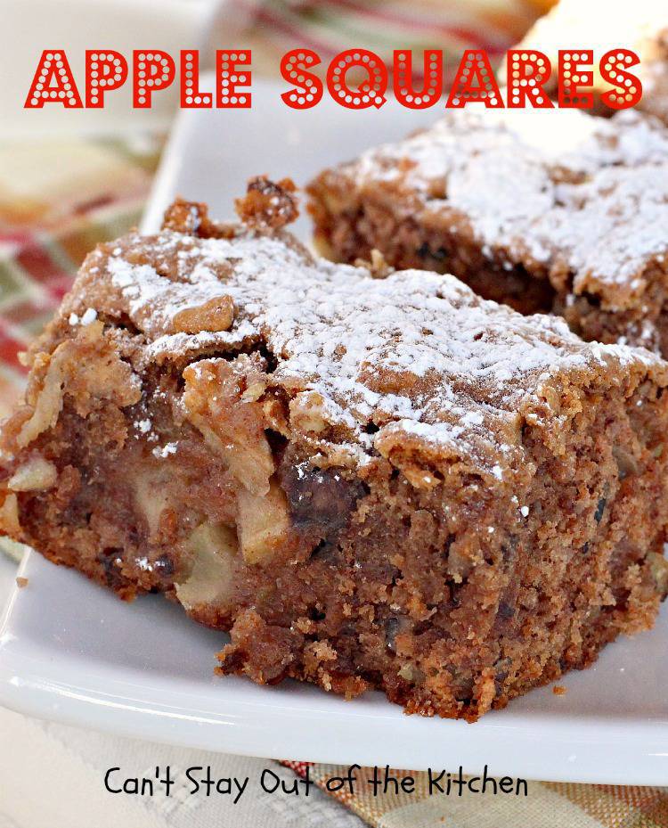 Apple Squares Can't Stay Out of the Kitchen