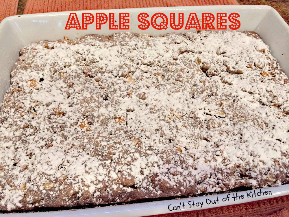 Apple Squares Can't Stay Out of the Kitchen