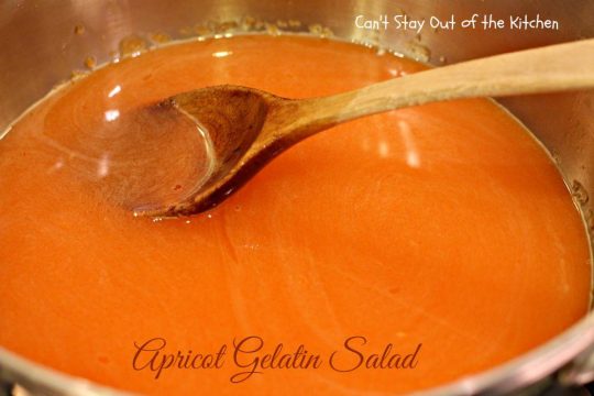 Apricot Gelatin Salad - IMG_0639