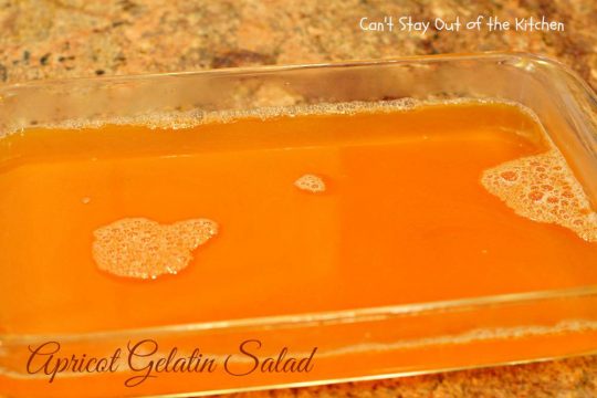 Apricot Gelatin Salad - IMG_0641