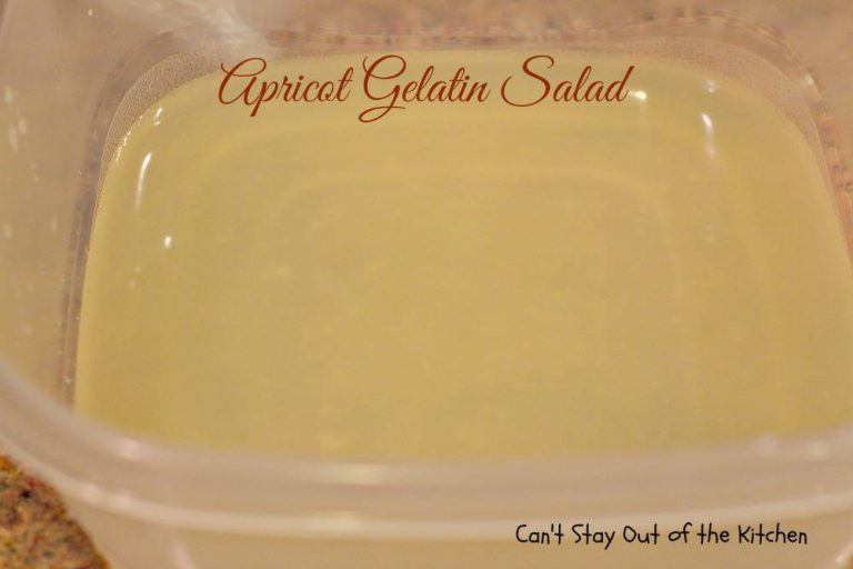Apricot Gelatin Salad Can't Stay Out of the Kitchen
