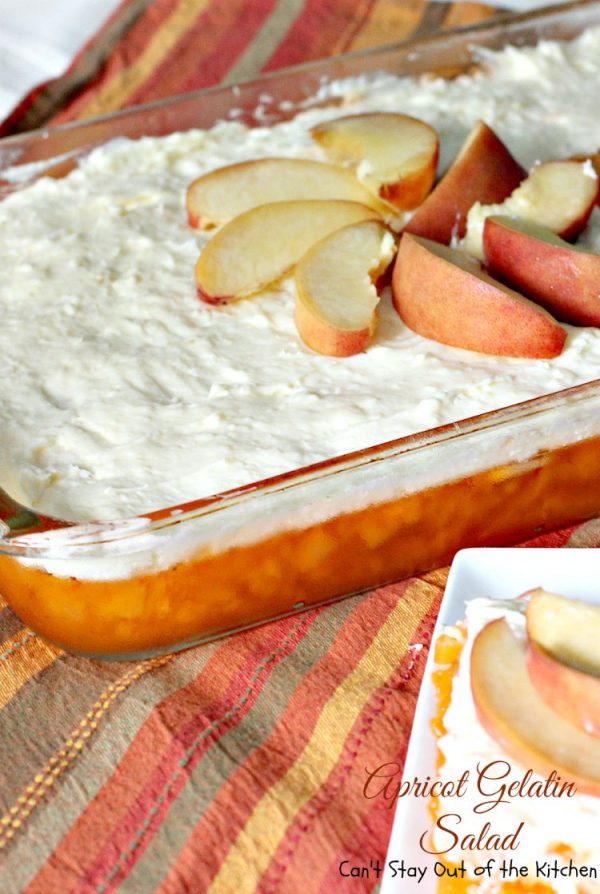 Apricot Gelatin Salad Can't Stay Out of the Kitchen