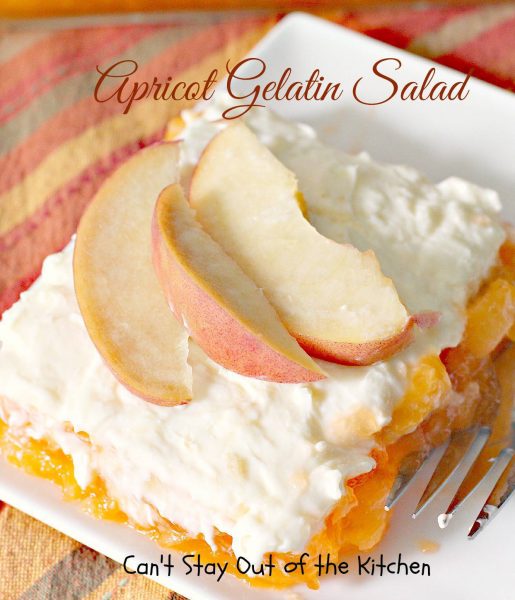 Apricot Gelatin Salad Can't Stay Out of the Kitchen
