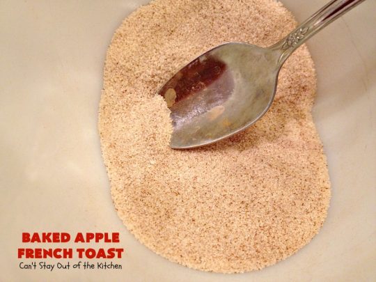 Baked Apple French Toast | Can't Stay Out of the Kitchen | this quick & easy #recipe takes 10 minutes to make & 30 minutes to bake. It's terrific for a #holiday #breakfast or #brunch. #FrenchToast #AppleFrenchToast #ApplePieFilling #HolidayBreakfast #ChristmasBreakfast #ThanksgivingBreakfast #NewYearsDayBreakfast #bread #EasyHolidayBreakfast #QuickHolidayBreakfast
