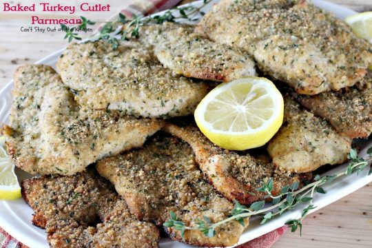 Baked Turkey Cutlet Parmesan | Can't Stay Out of the Kitchen | this fabulous #turkey recipe is so quick and easy to make, and also good with #chicken. 
