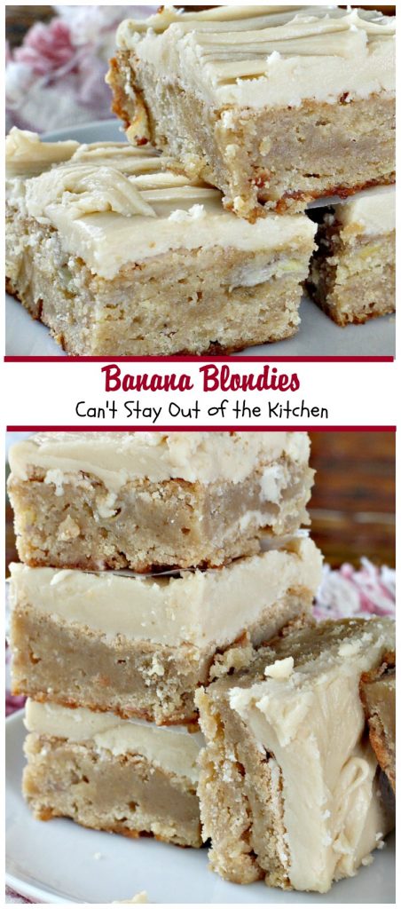 Banana Blondies | Can't Stay Out of the Kitchen