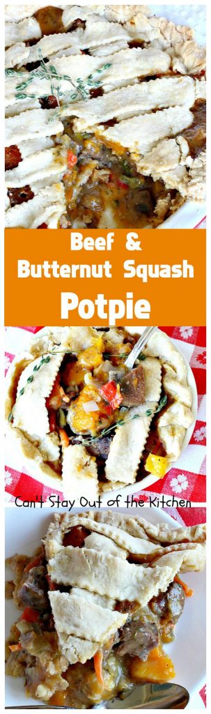 Beef and Butternut Squash Potpie | Can't Stay Out of the Kitchen