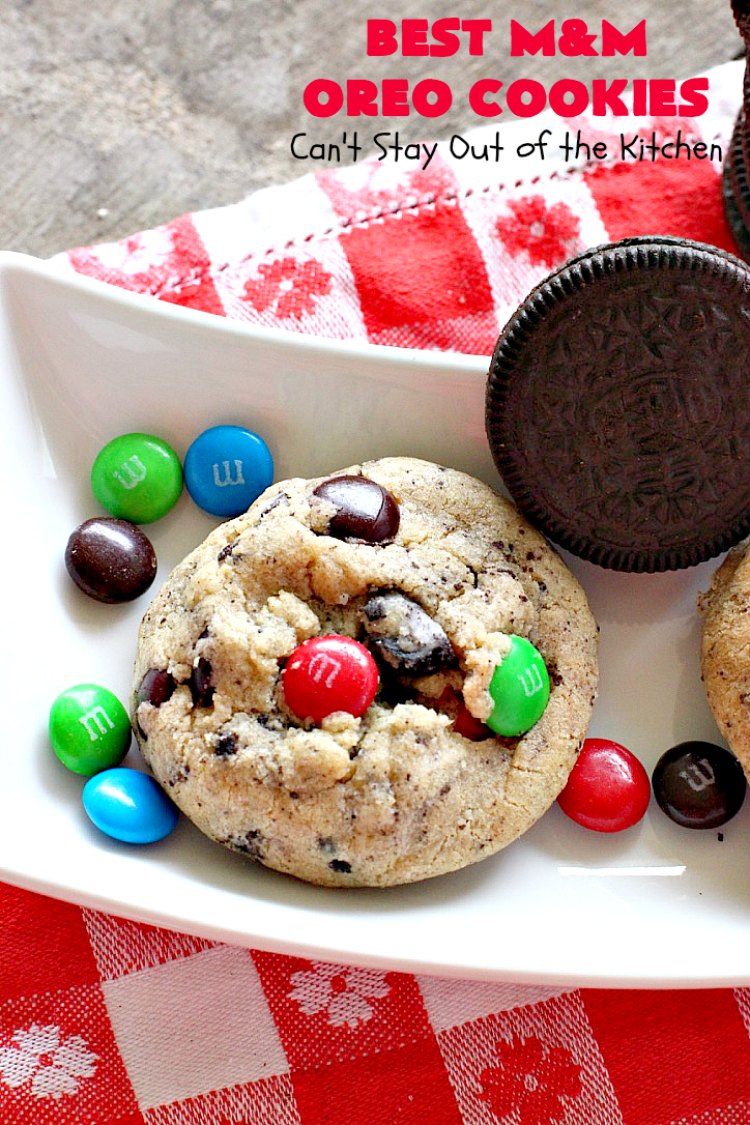 Best M&M Oreo Cookies - Can't Stay Out of the Kitchen