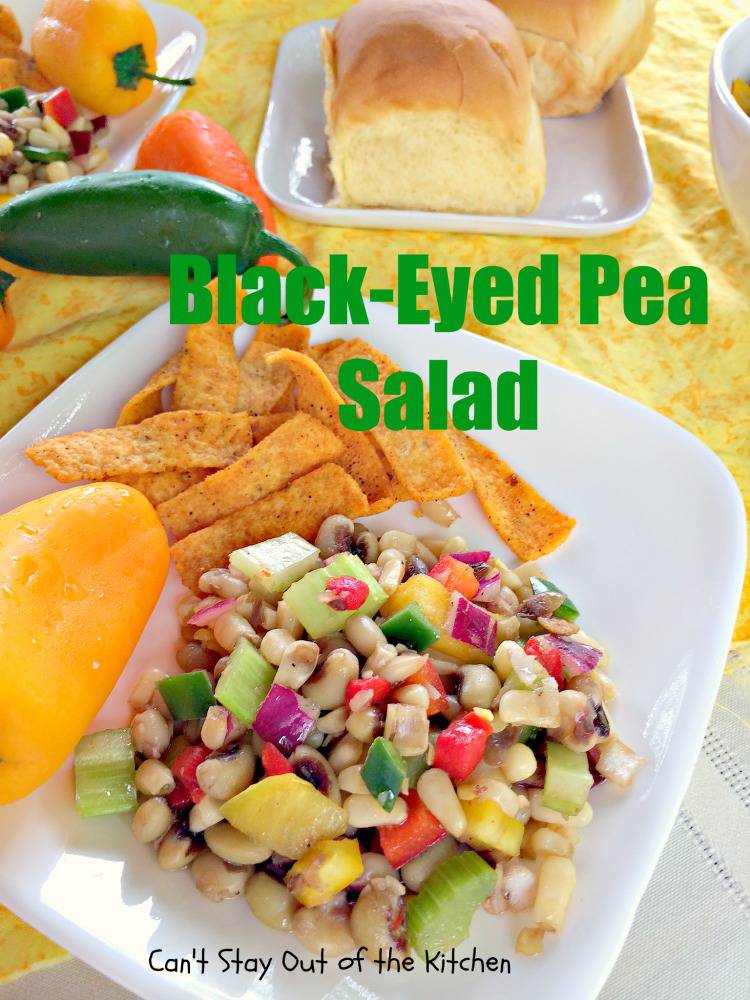 Black-Eyed Pea Salad - Can't Stay Out of the Kitchen