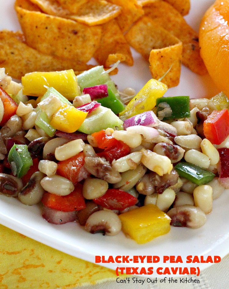 Black-Eyed Pea Salad (Texas Caviar) - Can't Stay Out of the Kitchen