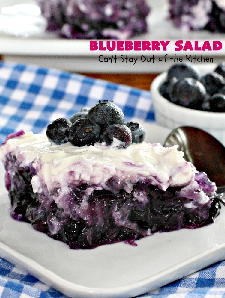 Blueberry Salad Can't Stay Out of the Kitchen