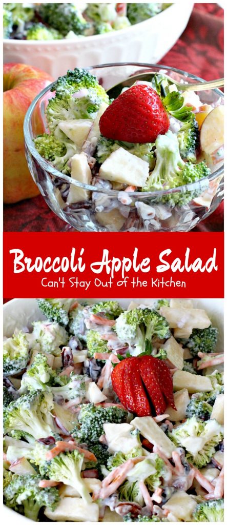 Broccoli Apple Salad | Can't Stay Out of the Kitchen