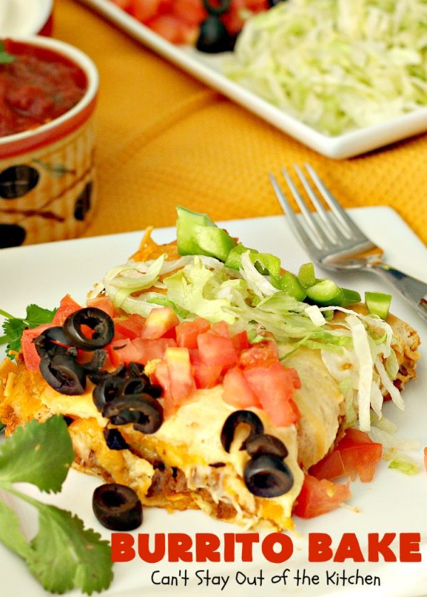 Burrito Bake Can't Stay Out of the Kitchen