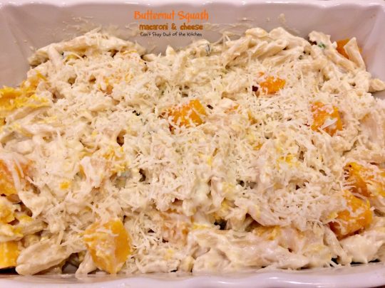 Butternut Squash Macaroni and Cheese | Can't Stay Out of the Kitchen | we LOVED this amazing #Mac&Cheese #pasta. #butternutsquash adds a very subtle sweetness that's quite wonderful. #cheese