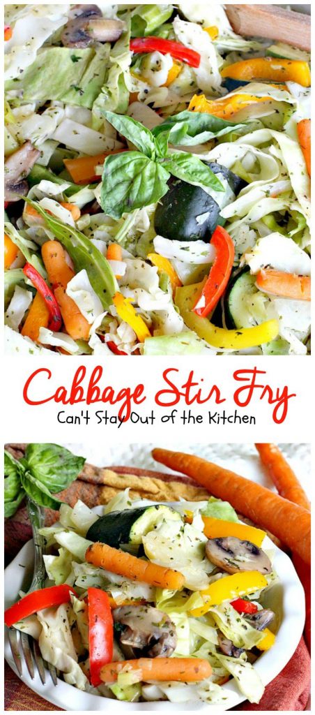 Cabbage Stir Fry | Can't Stay Out of the Kitchen