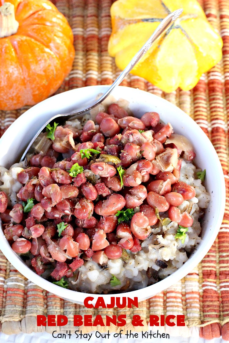 Cajun Red Beans and Rice - Can't Stay Out of the Kitchen
