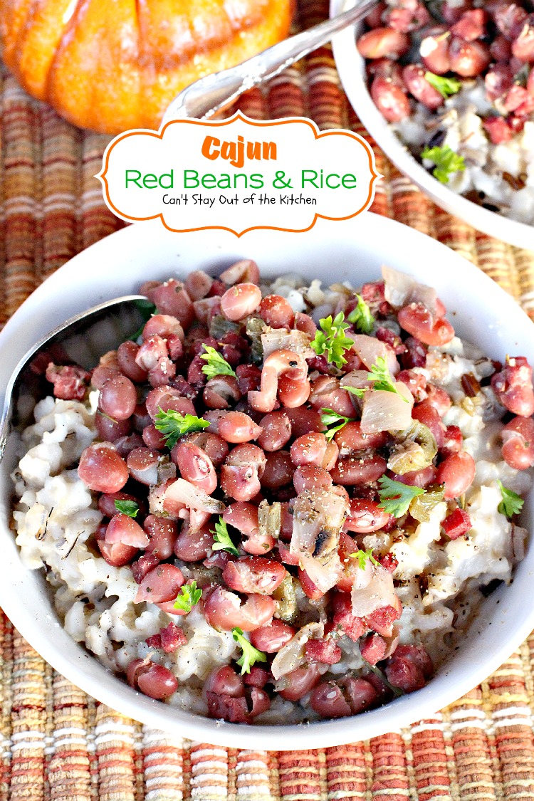 Cajun Red Beans and Rice - Can't Stay Out of the Kitchen
