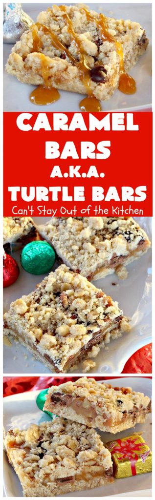 Caramel Bars (Turtle Bars) | Can't Stay Out of the Kitchen