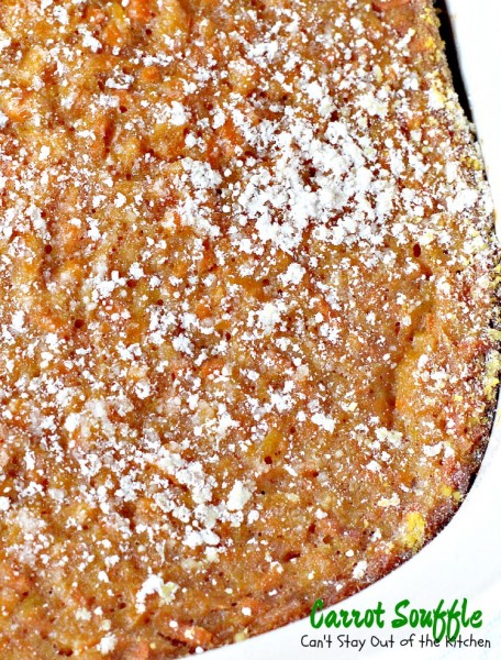 Carrot Souffle | Can't Stay Out of the Kitchen | we love this amazing #carrot #casserole. Great for the #holidays.