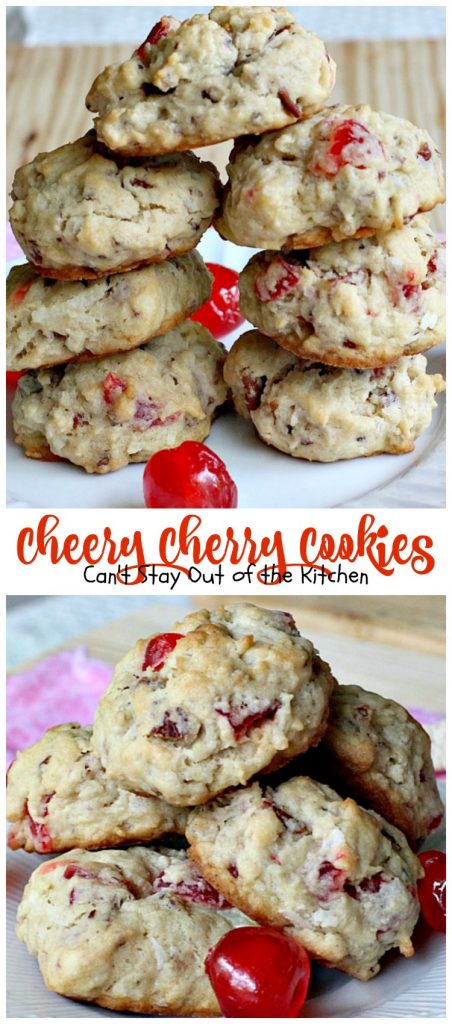 Cheery Cherry Cookies | Can't Stay Out of the Kitchen