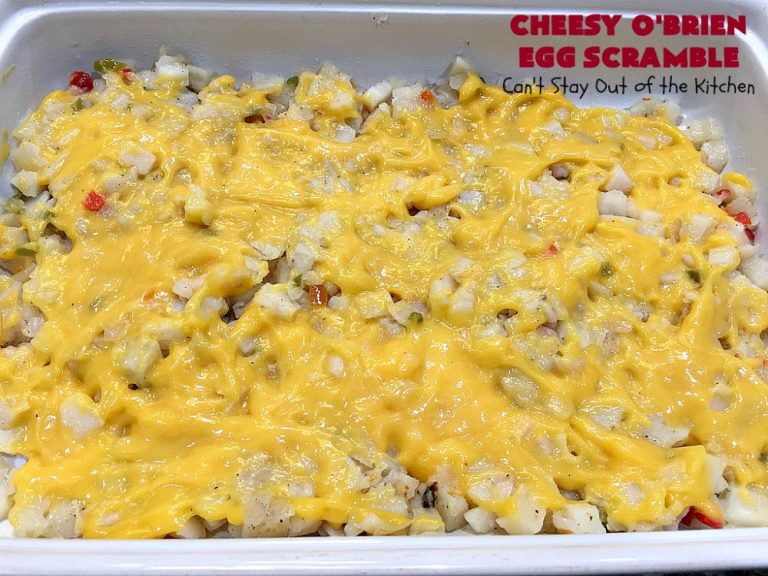 Cheesy O'Brien Egg Scramble Can't Stay Out of the Kitchen