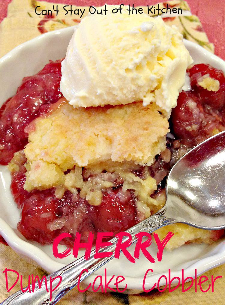 Cherry Dump Cake Cobbler Can't Stay Out of the Kitchen