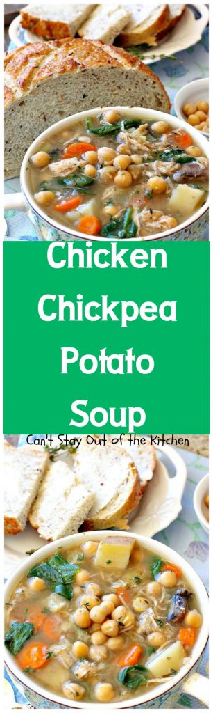 Chicken Chickpea Potato Soup | Can't Stay Out of the Kitchen