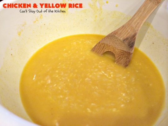 Chicken and Yellow Rice | Can't Stay Out of the Kitchen | this fantastic 4-ingredient #chicken entree is so easy to make. Delicious and kid-friendly, too. #rice