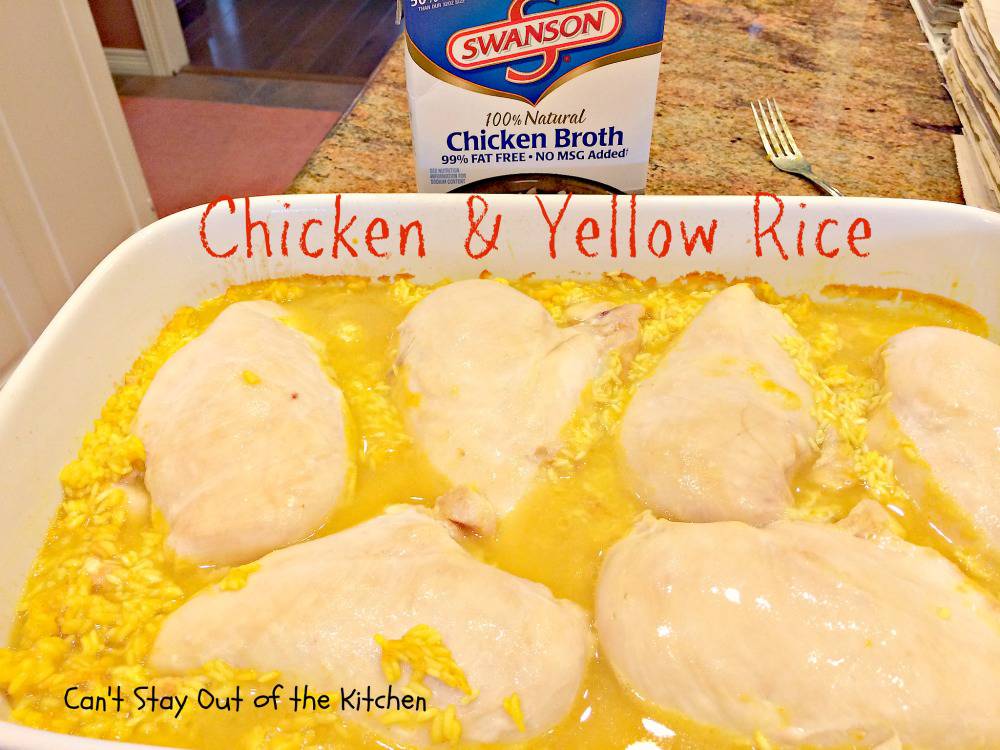 Chicken and Yellow Rice Can't Stay Out of the Kitchen