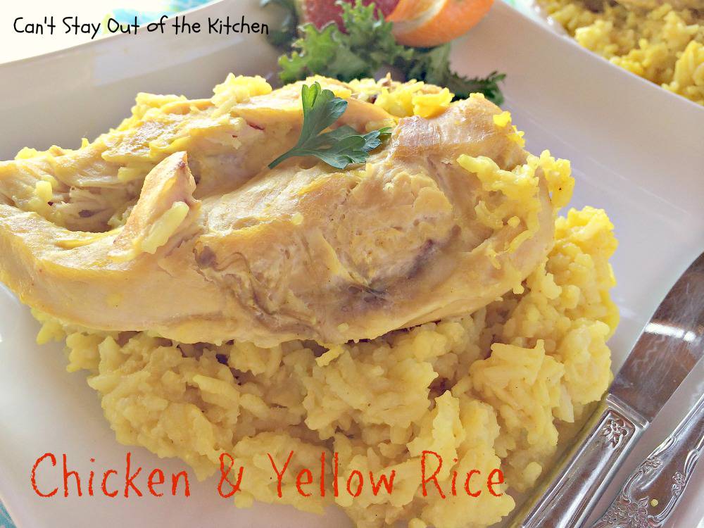 Chicken and Yellow Rice Can't Stay Out of the Kitchen