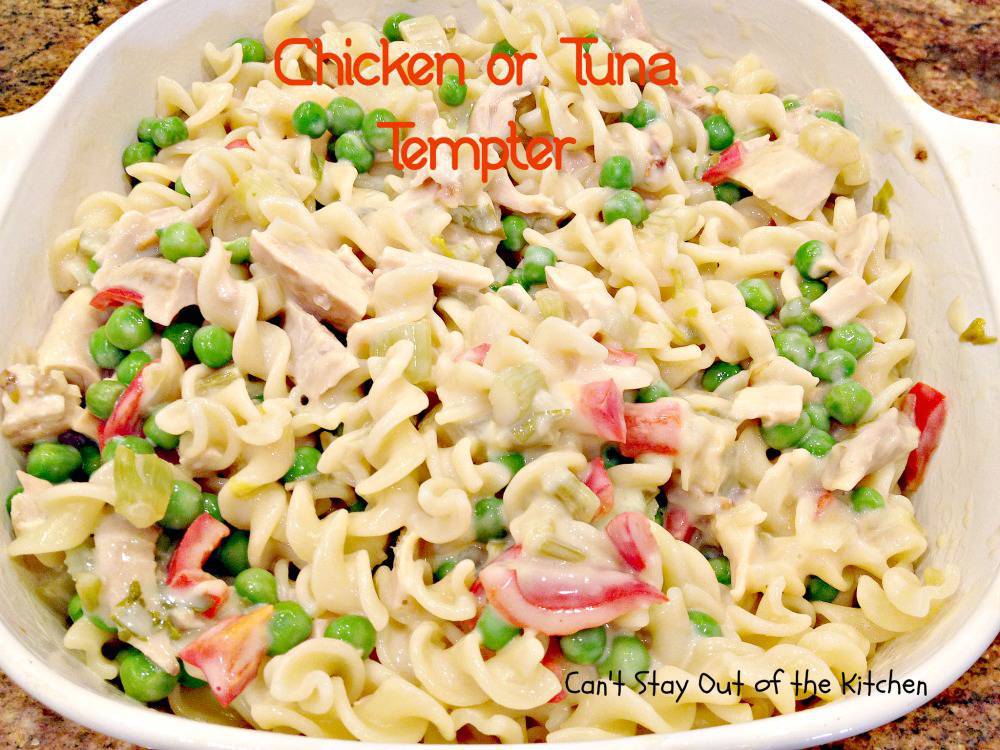 Chicken or Tuna Tempter Can't Stay Out of the Kitchen