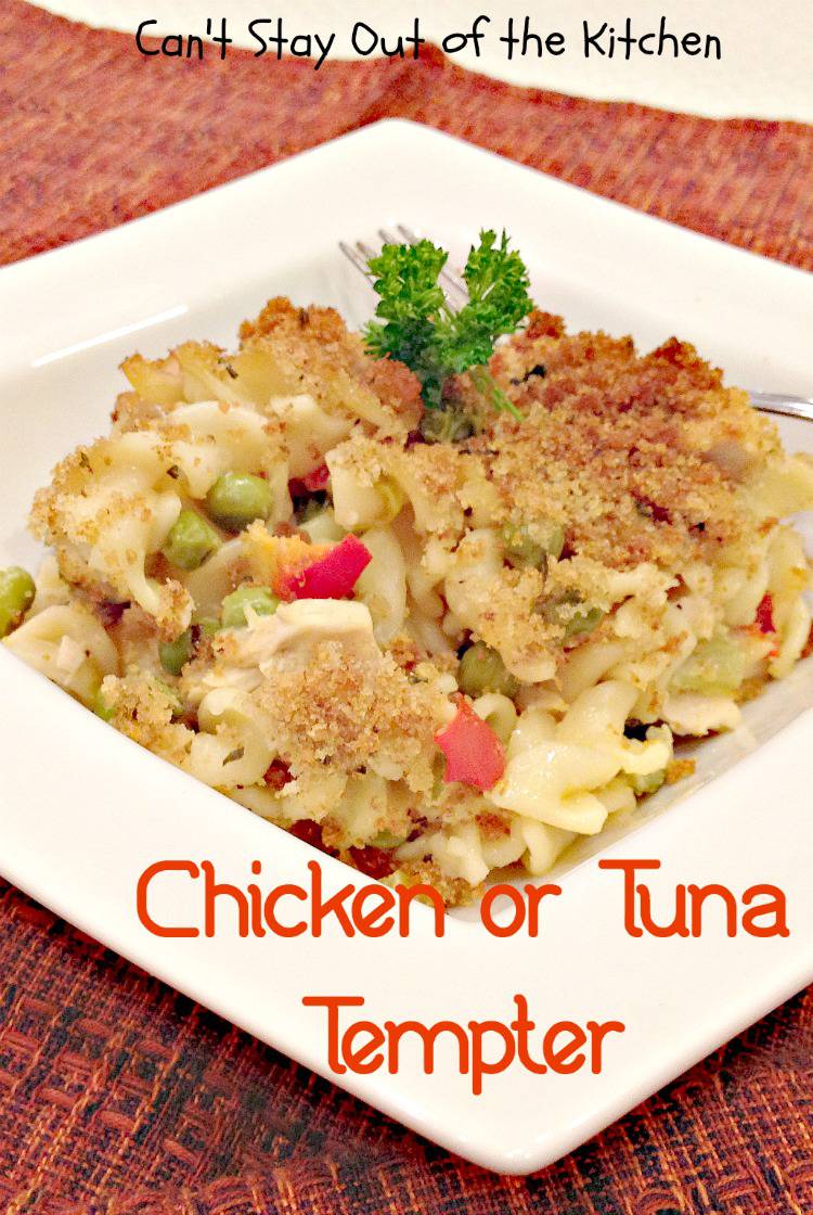 Chicken or Tuna Tempter Can't Stay Out of the Kitchen