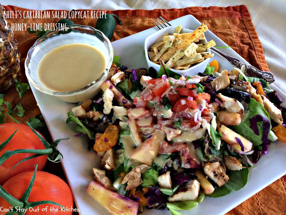 Chili’s Caribbean Salad Copycat Recipe &amp; Honey-Lime Dressing – Can&amp;#39;t ...