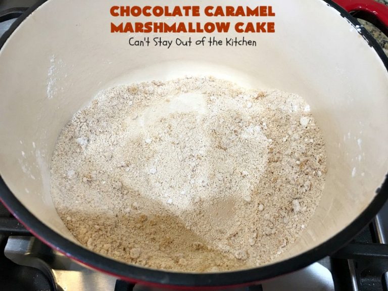 Chocolate Caramel Marshmallow Cake Can't Stay Out of the Kitchen