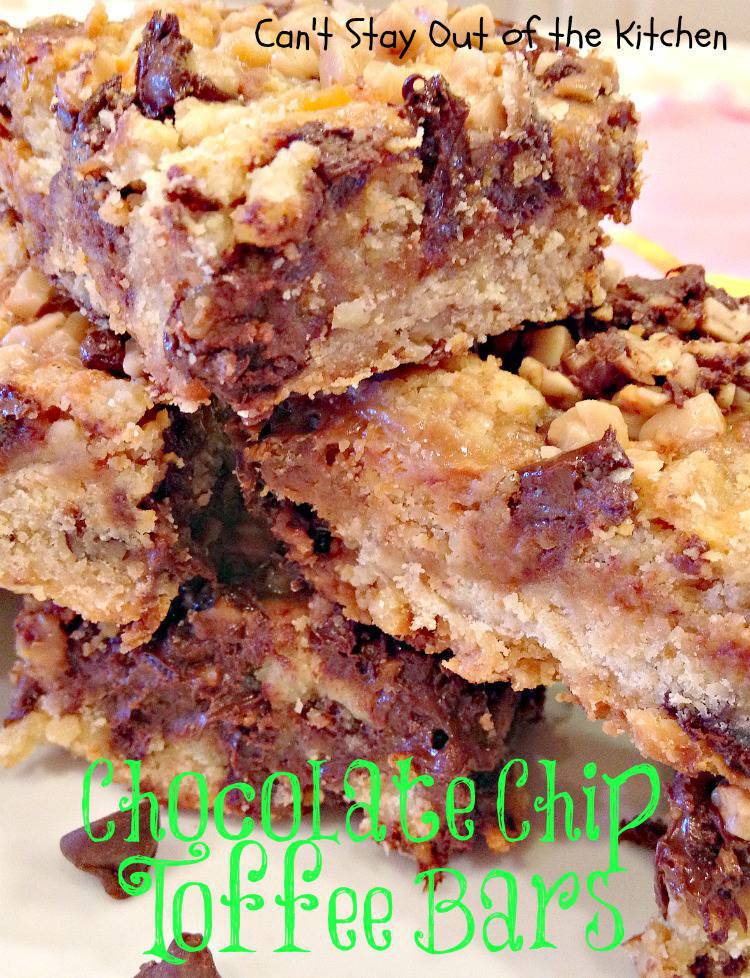 Chocolate Chip Toffee Bars Can't Stay Out of the Kitchen