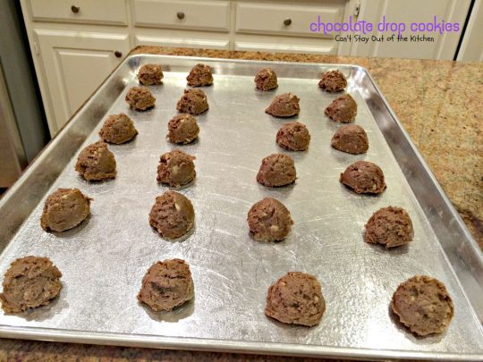 Chocolate Drop Cookies | Can't Stay Out of the Kitchen | my favorite #cookie when I was growing up. These scrumptious goodies taste like #brownies in cookie form! #chocolate #dessert