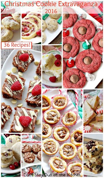 Christmas Cookie Extravaganza - 2016 | Can't Stay Out of the Kitchen | 36 family favorite #Christmas #cookies for #holiday baking. #dessert