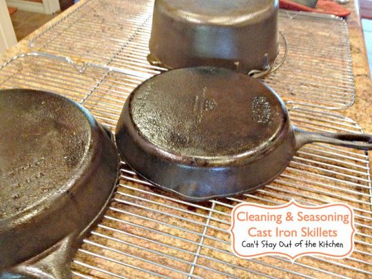 Cleaning and Seasoning Cast Iron Skillets - Recipe Pix 5 211