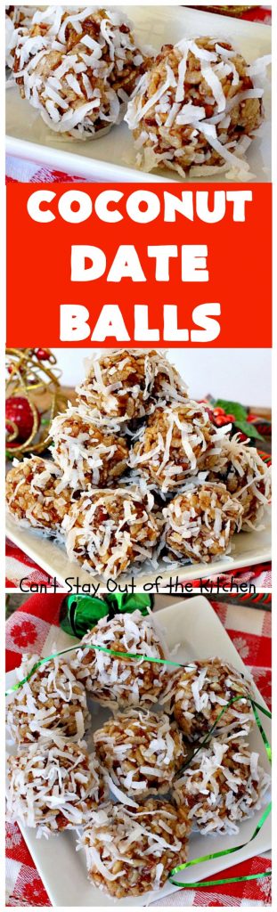 Coconut Date Balls | Can't Stay Out of the Kitchen