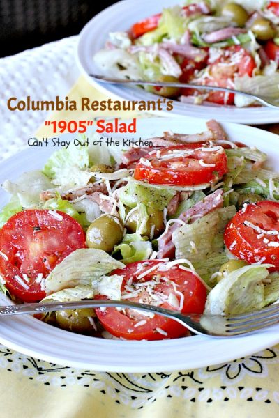 Columbia Restaurant's "1905" Salad - Can't Stay Out of the Kitchen