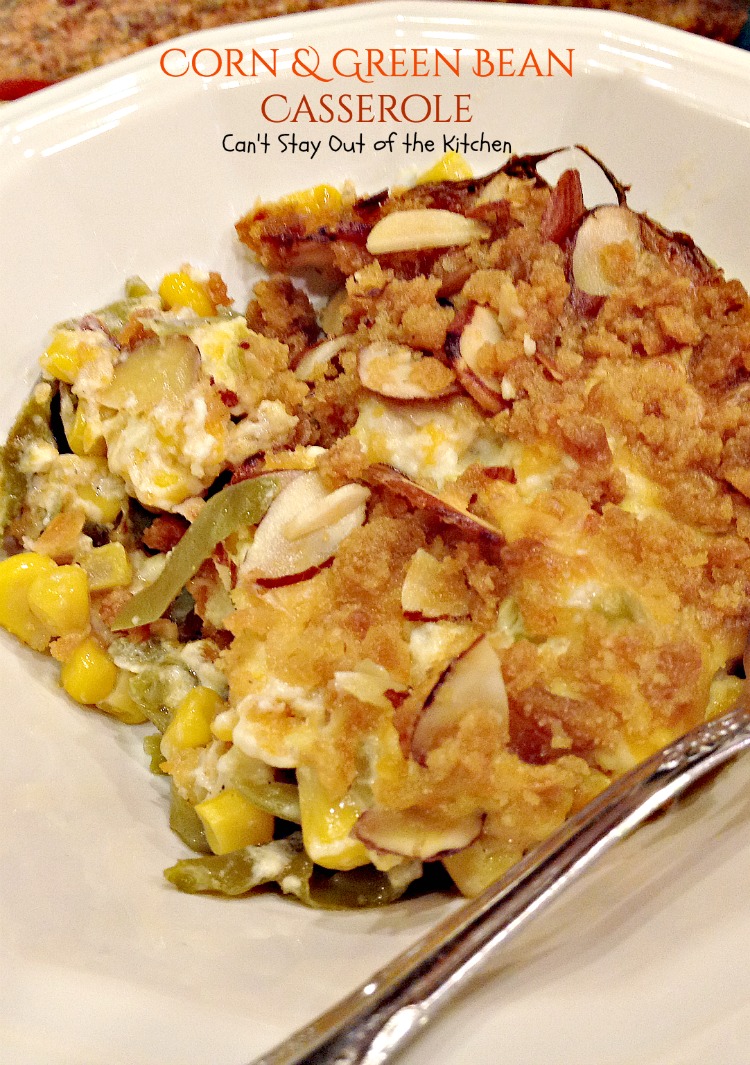 Corn and Green Bean Casserole Can't Stay Out of the Kitchen