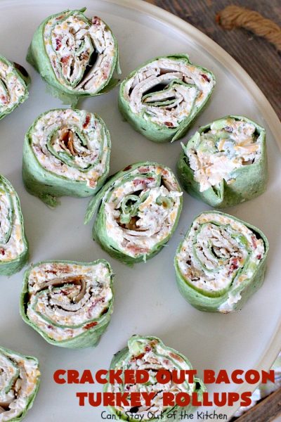 Cracked Out Bacon Turkey Rollups | Can't Stay Out of the Kitchen | these delicious #appetizers are great for #tailgating parties or to serve for #LaborDay weekend. I used nitrate-free #bacon & preservative free #turkey & homemade #Ranchdressing mix to keep these healthier.