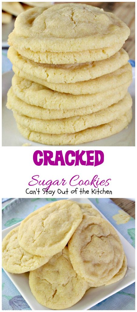 Cracked Sugar Cookies | Can't Stay Out of the Kitchen
