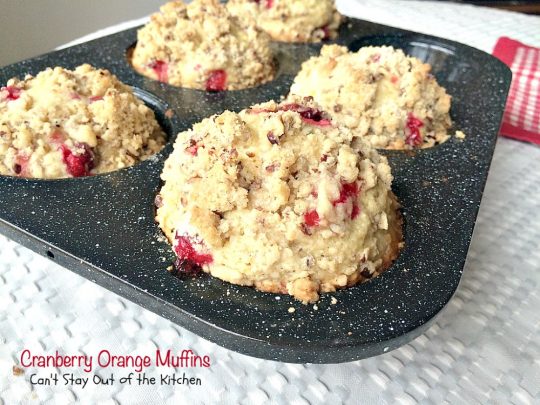 Cranberry Orange Muffins | Can't Stay Out of the Kitchen | these are the BEST #muffins and so great for the #holidays! These have huge muffin tops and are filled with #Cranberries #orangezest and #pecans. Love them!
