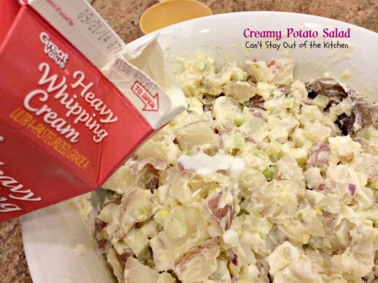 Creamy Potato Salad | Can't Stay Out of the Kitchen | love this fantastic #potatosalad recipe. #glutenfree #potatoes #salad #eggs