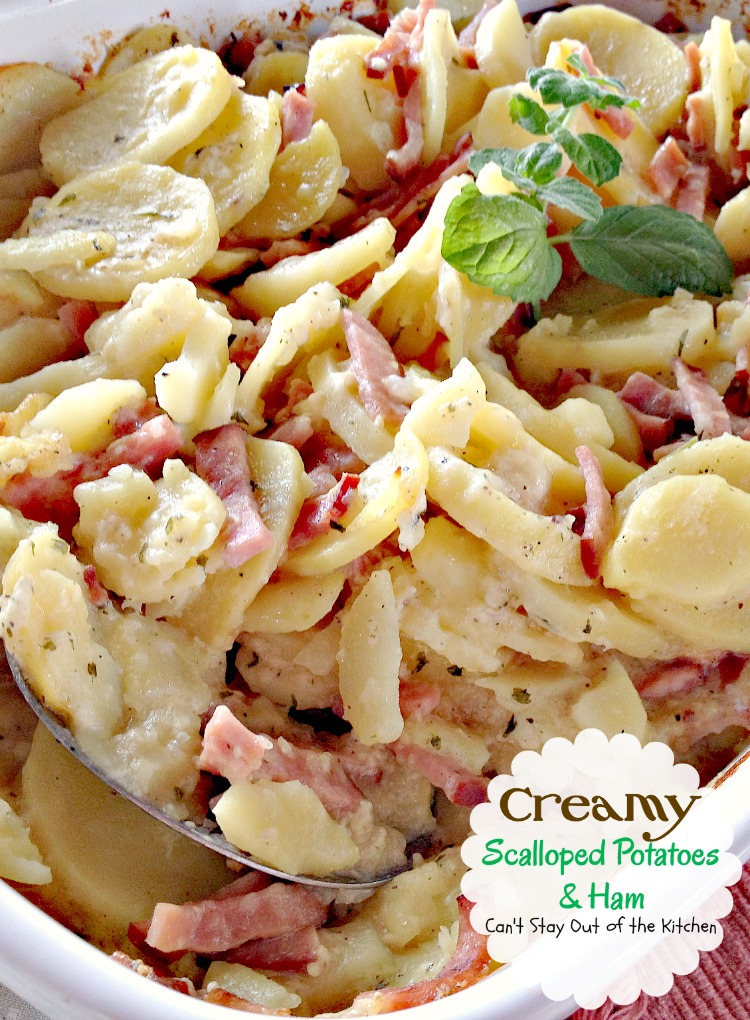 Creamy Scalloped Potatoes and Ham Can't Stay Out of the Kitchen