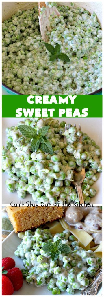 Creamy Sweet Peas | Can't Stay Out of the Kitchen