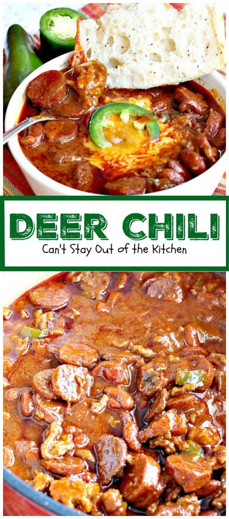 Deer Chili | Can't Stay Out of the Kitchen